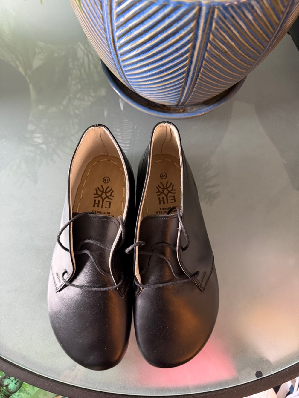 Earthing Harmony Black Leather Grounding Earthing Barefoot Unisex Chukka Boot. - Picture 3 of 4